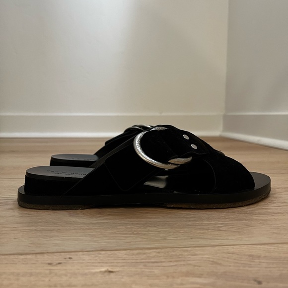 Rag & Bone Beau Slide Sandal in Black - Picture 3 of 4